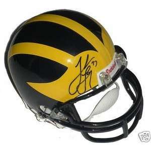 Jake Long Signed Michigan Wolverines Mini Helmet