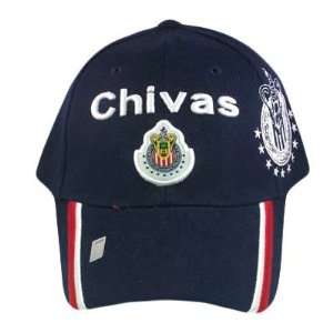 SOCCER MEXICO FMF OFFICIAL CHIVAS GUADALAJARA HAT BLUE 