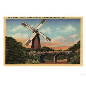 San Francisco, CA   Golden Gate Park, the Dutch Windmill Giclee Poster 