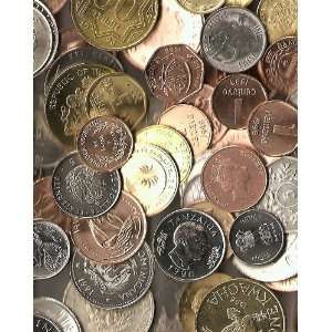 Foreign Coins and 50 Different Uncirculated World Banknotes.world Coin 