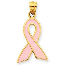 Awareness for Breast Cancer 14K Gold Charm / Pendant  