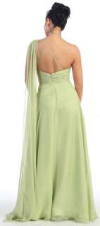   One Shoulder Evening Prom Dress   New Elegant Special Occasion Gown