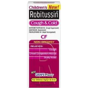  Robitussin Cf Childrens Cough And Cold Relief Syrup 4 oz 