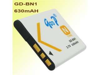 Digital Lithium Camera Battery Packs GD BN1 630MAH 8650  
