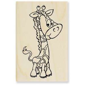  Giraffe Baby   Wood Rubber Stamp Arts, Crafts & Sewing