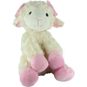    Plush Rattle Pink Lamb by Beverly Hills Teddy Bear Co. Baby