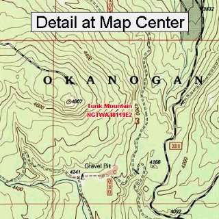  USGS Topographic Quadrangle Map   Tunk Mountain 