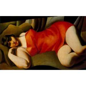     Tamara de Lempicka   24 x 16 inches   Tunique rose