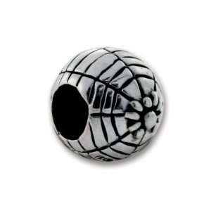   SILVER, AUTHENTIC CARLO BIAGI SPIDER WEB BALL W/ SPIDERS BEAD Jewelry