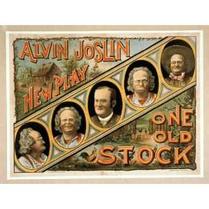  Poster Alvin Joslin in a new play One of the old stock 