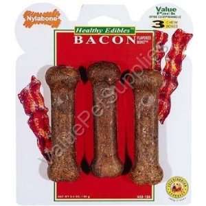  Nylabone Healthy Edible Bacon w/Vita Triple Pack Regular 4 