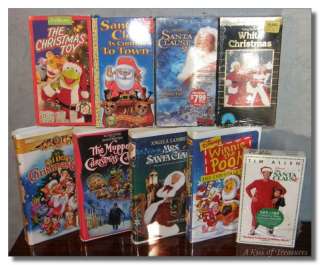 LOT 9 VHS Video Tapes Kids & Family Christmas Movies  