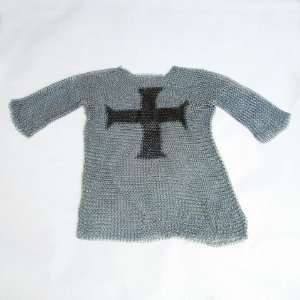  Medieval Chainmail Shirt  3/4 Length Sleeves steel Sports 