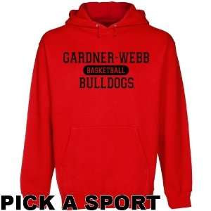  Gardner Webb Bulldogs Custom Sport Pullover Hoodie   Red 