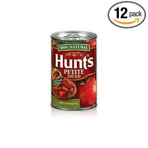 Hunts Petite Diced Tomatoes with Green Grocery & Gourmet Food