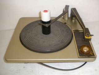 1960s RCA Victor 4 Spd Stereo Turntable + Template + 45 RPM ~ Console 