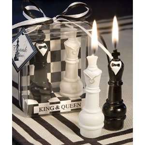  King & Queen Chess Piece Candle Favors Health & Personal 