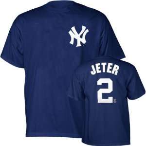  Derek Jeter T Shirt   New York Yankees #2 Derek Jeter Name 