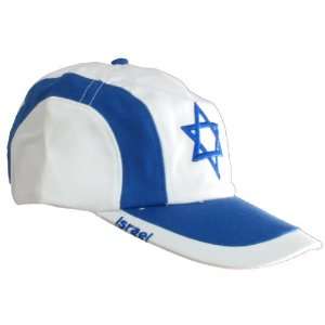 Israel Flag Cap   White