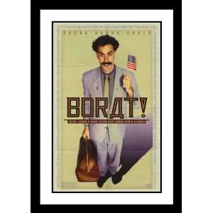 Borat Framed and Double Matted 20x26 Movie Poster Sacha Baron Cohen 