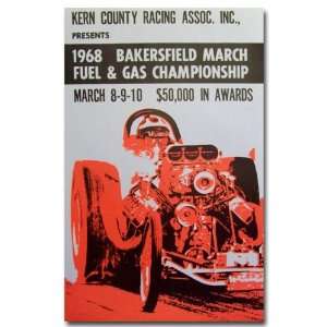  1968 Bakersfield Kern County Poster Print