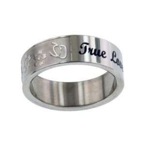  True Love Waits Ring Embellished with a floral & Vine 