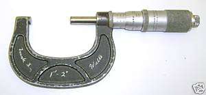 Scherr Tumico 1   2 Carbide Tipped OD Micrometer  