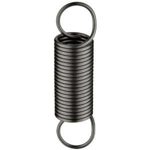 Music Wire Extension Spring, Steel, Inch, 0.5 OD, 0.049 Wire Size, 4 