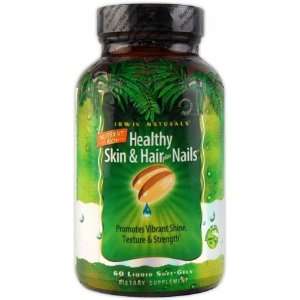  Irwin Naturals Healthy Skin Hair Plus Nails   60 Liquid 