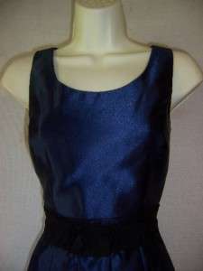 MAX AND CLEO BCBG Navy Blue Fully Lined Sleeveless Cocktail Evening 