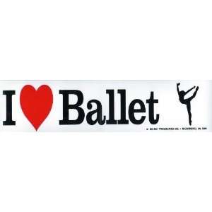  I Love Ballet Bumper Sticker