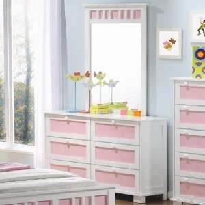   Fun with Color Interchangeable Panel Dresser and Mirror Set Home