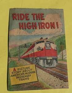 1957 Ride the High Iron comic book railroad Association  