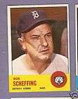 1963 Topps Bb #134 Bob Scheffing/Tige​rs EX/EX+