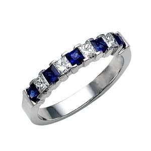  0.85 cttw Karina B(tm) Sapphire Band in Platinum 950 Size 