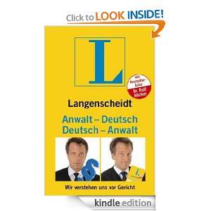 Langenscheidt Anwalt Deutsch/Deutsch Anwalt (German Edition) Ralf 