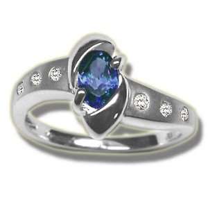  .09 ct 6X4 Oval Sapphire Ladies Ring Jewelry