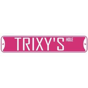   TRIXY HOLE  STREET SIGN