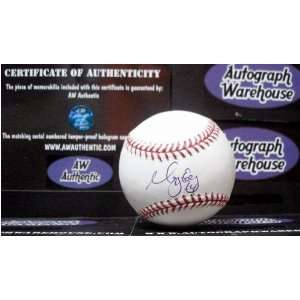  Morgan Ensberg Autographed Baseball