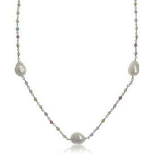   and Fresh Water Cultured Pearl Station Necklace Katarina Jewelry