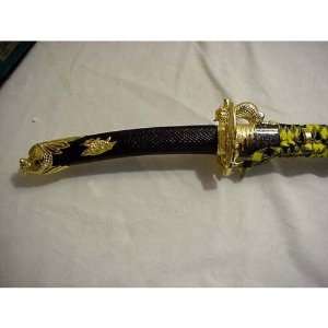  Black and Gold Dragon Sword 