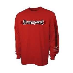 Tampa Bay Buccaneers Red Flea Flicker Long Sleeve T shirt 