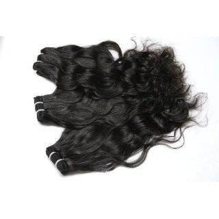 100% Virgin Brazilian Hair Weave Natural Wavy 14 #1 and#1b AAA+