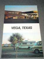 Vintage Color Postcard Vega Texas Texaco Truck Stop  