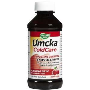  Natures Way Umcka Cold Care Syrup Alcohol Free, Cherry, 4 