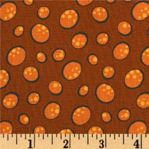  Andover Spellbound Bubbles Burnt Orange Fabric By The Yard 