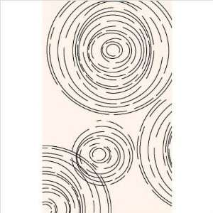  After Hours Orbit Black on White Contemporary Rug Size 710 x 10 
