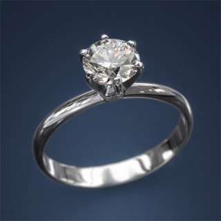 Mine Cut Diamond Ring 1 Carat G I1 14k White Brilliant European Clear 