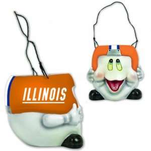 NCAA Illinois Illini Halloween Ghost Bucket 6 1/2  Sports 