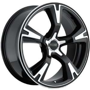 Foose RS 20x10 Black Wheel / Rim 5x120 with a 40mm Offset and a 72.60 